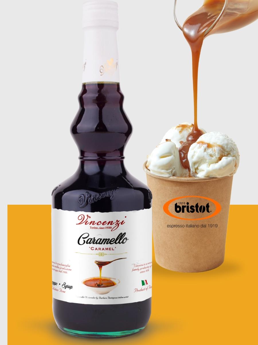 Сироп для напитков и кофе - "Vincenzi" Карамель 700мл