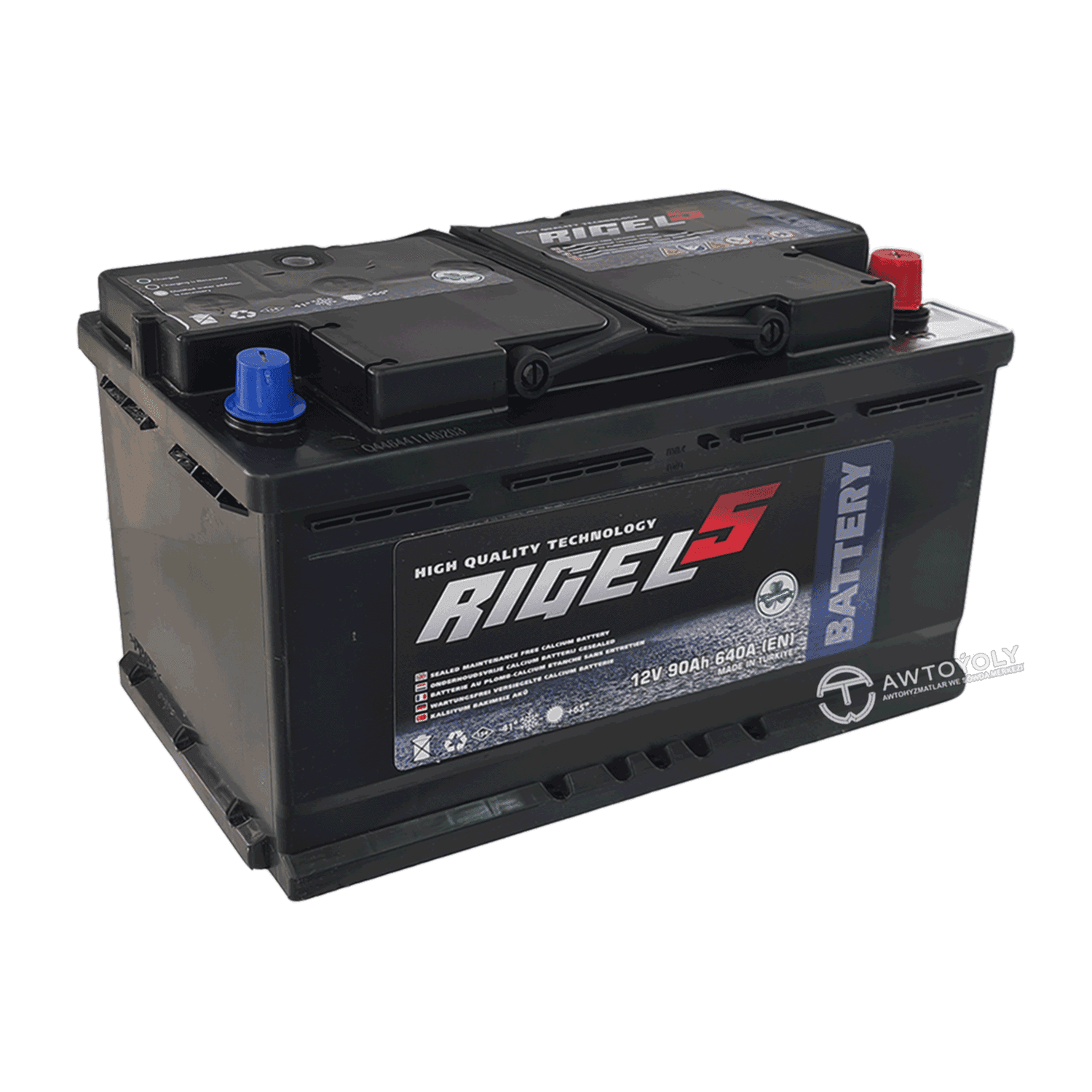 Автомобильный аккумулятор RIGEL AKU 12 V 90 AH