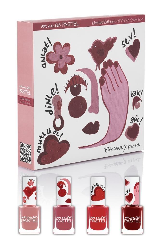 PASTEL dyrnak laklarynyň toplumy (4 sany)