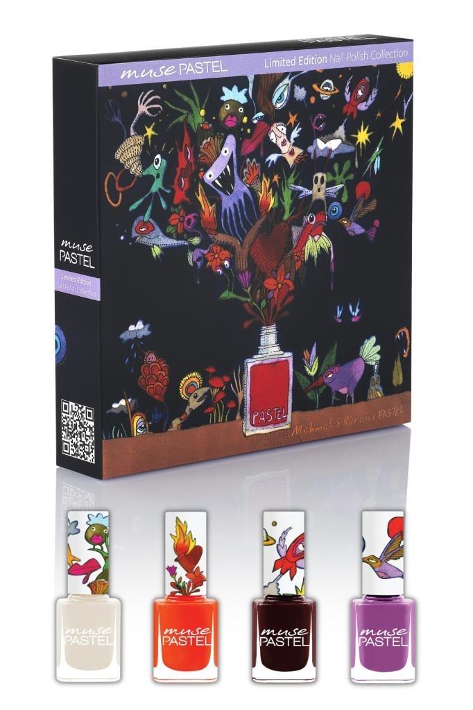 PASTEL dyrnak laklarynyň toplumy (4 sany)