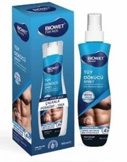 BIOWET Erkekler üçin tüýleri aýyryjy spreý (gazsyz), 150 ml