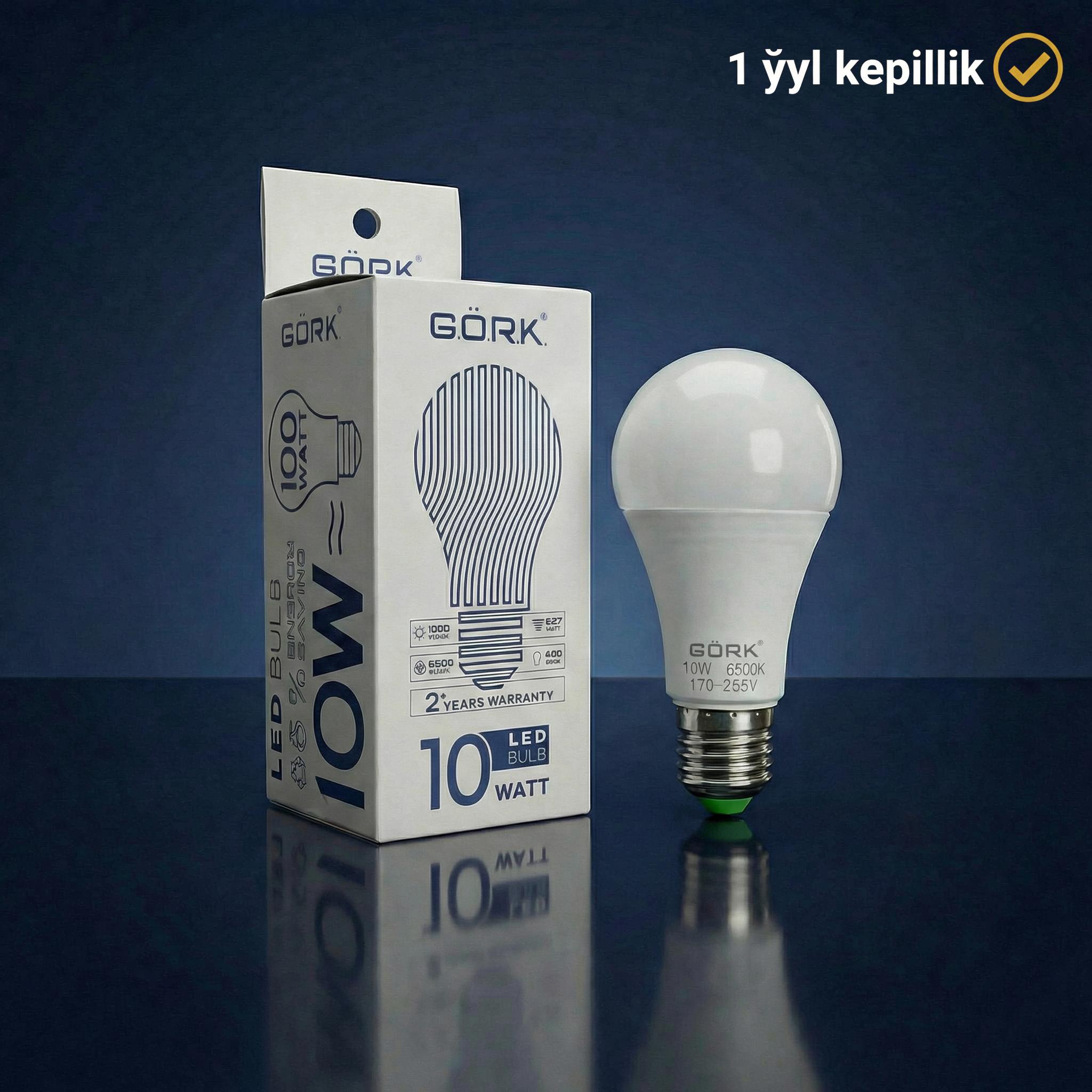 Лампа G.Ö.R.K. 10w_a60_e27_6500k