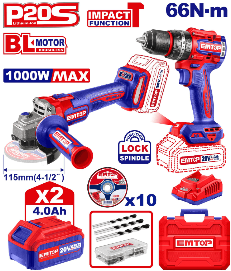 NABOR Bolgarka 20V + Nurbat towlaýjy 20V