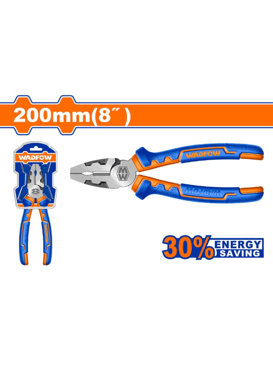 Плоскогубцы комбинированные с высоким усилием 30%) 8р 200мм WPL1718