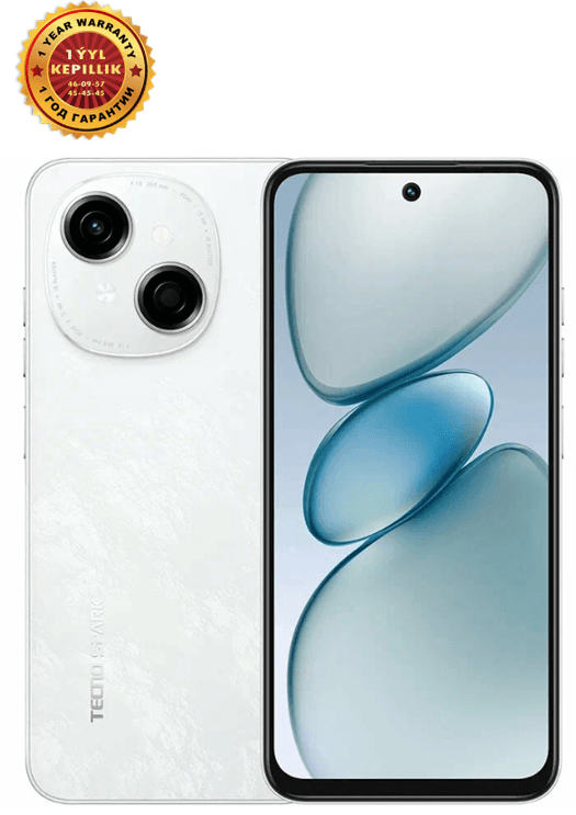 Смартфон Tecno Spark Go 1 4/64 ГБ, белый