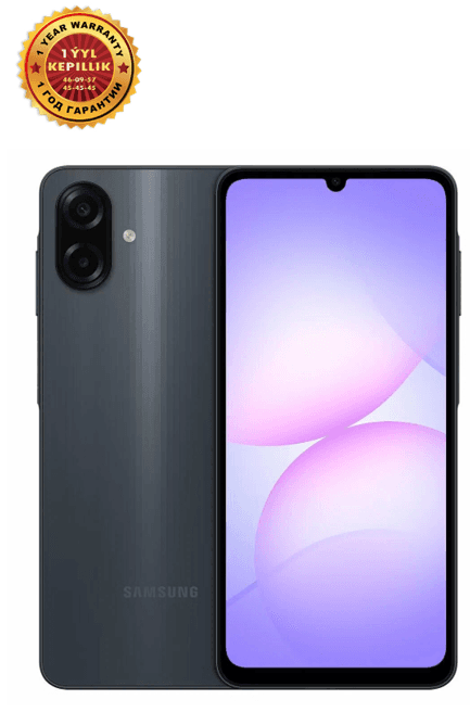 Смартфон Samsung Galaxy A07 4/128 ГБ, чёрный 