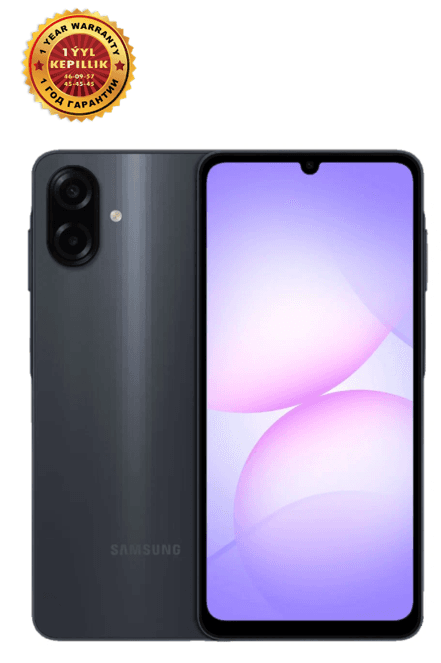 Смартфон Samsung Galaxy A07 4/64 ГБ, чёрный 