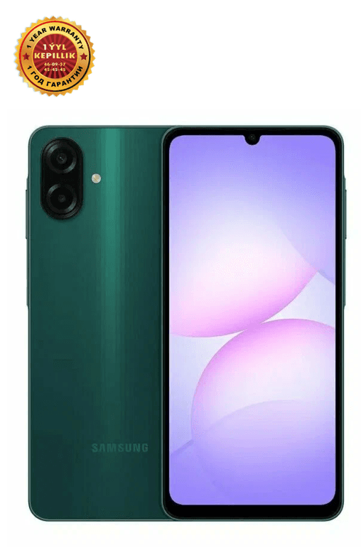 Смартфон Samsung Galaxy A07 4/64 ГБ, зелёный 