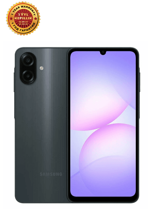 Смартфон Samsung Galaxy A07 6/128 ГБ, чёрный 