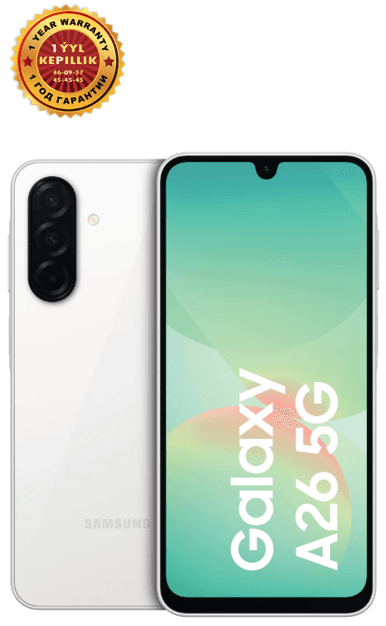 Смартфон Samsung Galaxy A26 6/128 ГБ, белый