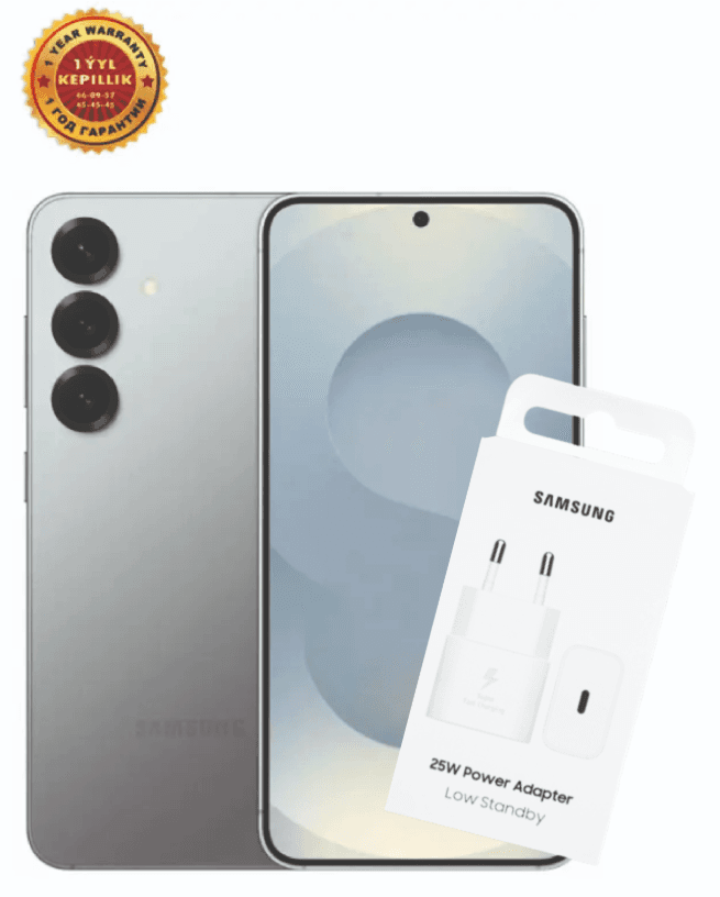 Смартфон Samsung Galaxy S25 12/128 ГБ, серебристый