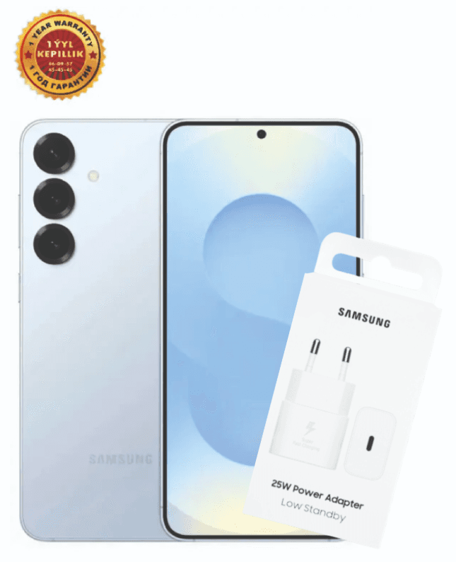 Смартфон Samsung Galaxy S25 12/256 ГБ, светло-голубой