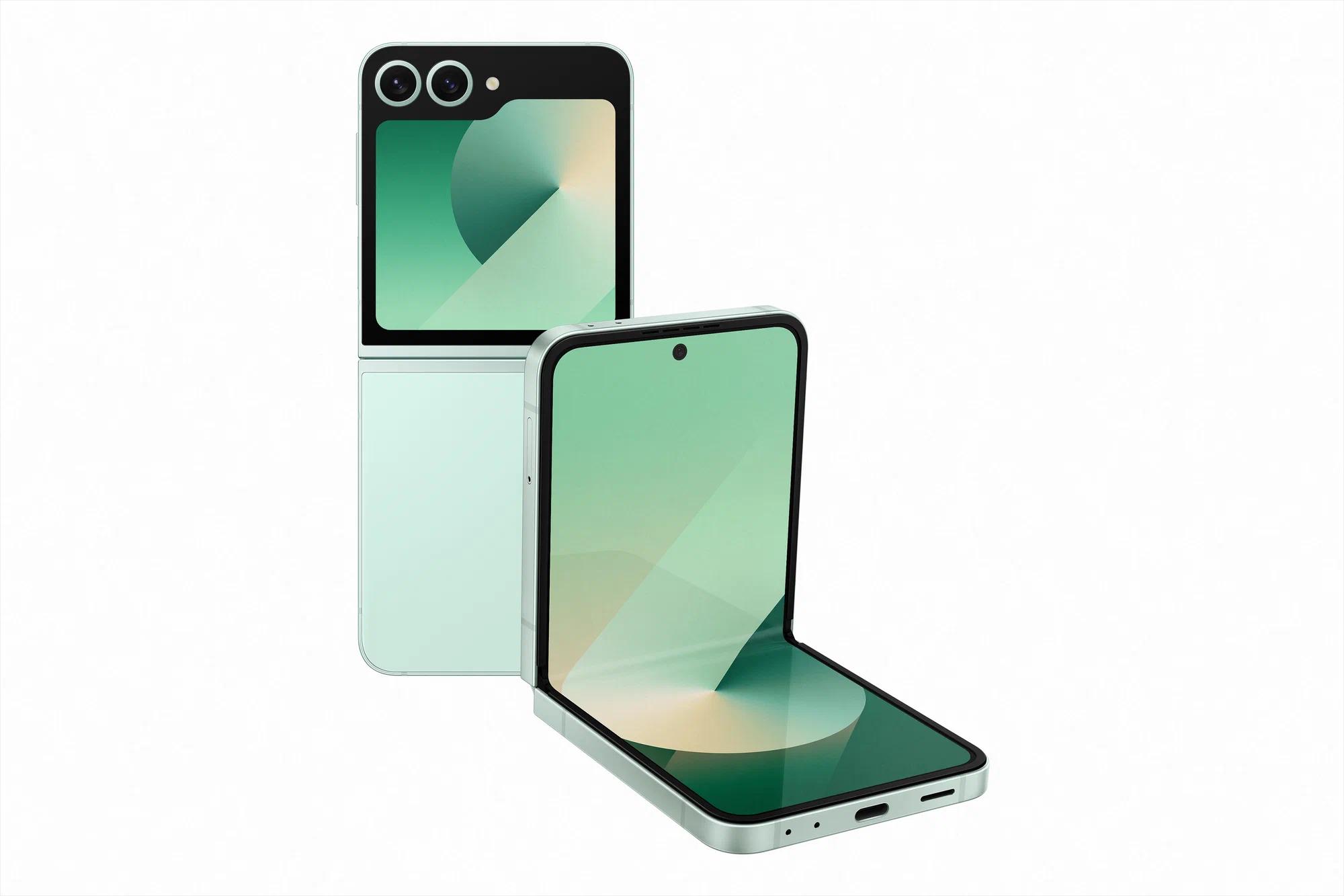 Смартфон Samsung Galaxy Z Flip 6 12/256 ГБ, зелёный 
