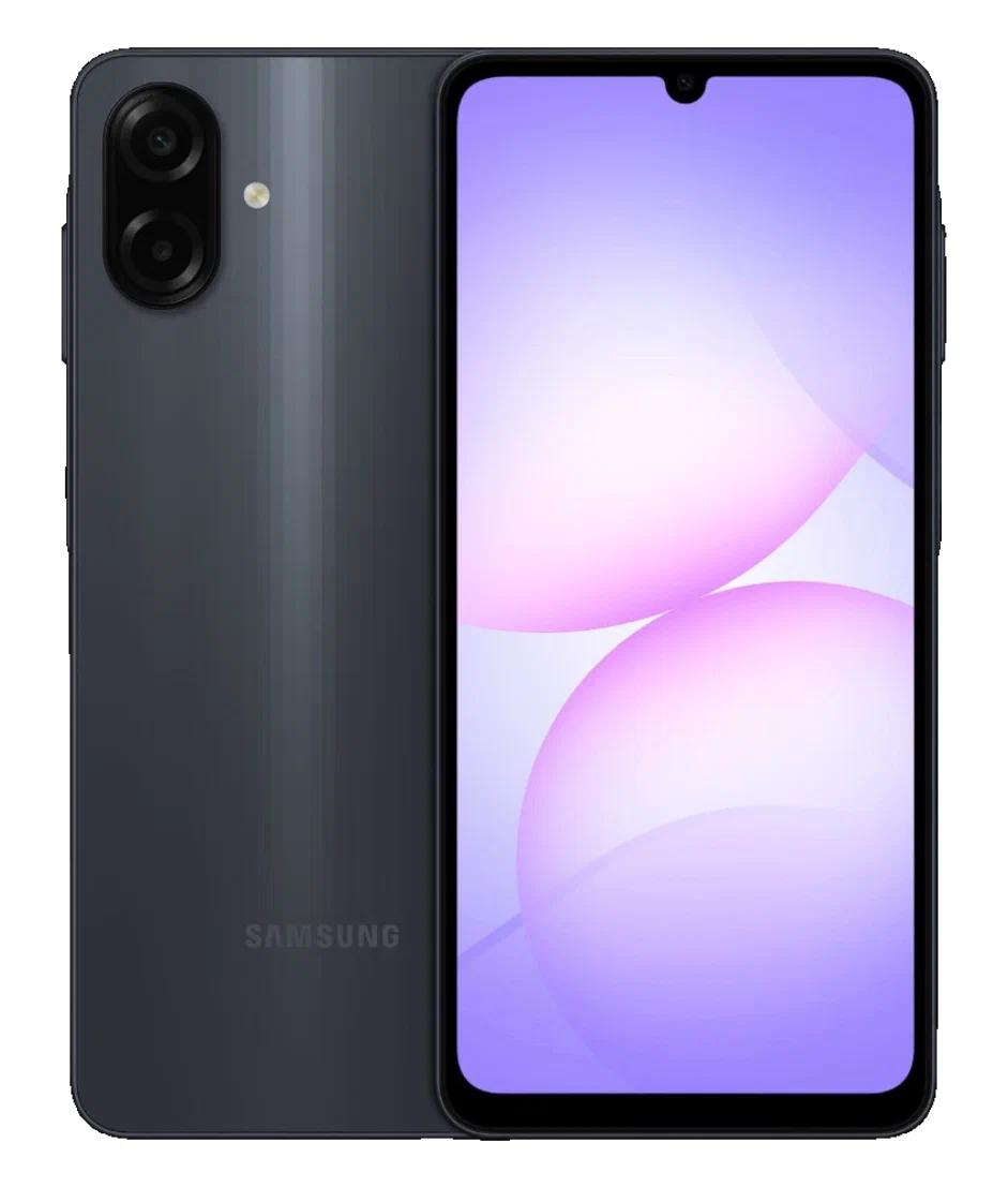 Смартфон Samsung Galaxy A07 4/64 ГБ, чёрный 