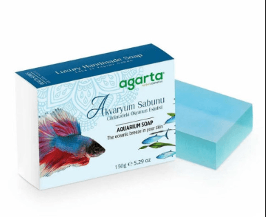 AGARTA Натуральное Мыло Ручной Работы для Красоты Аквариум (150 г)