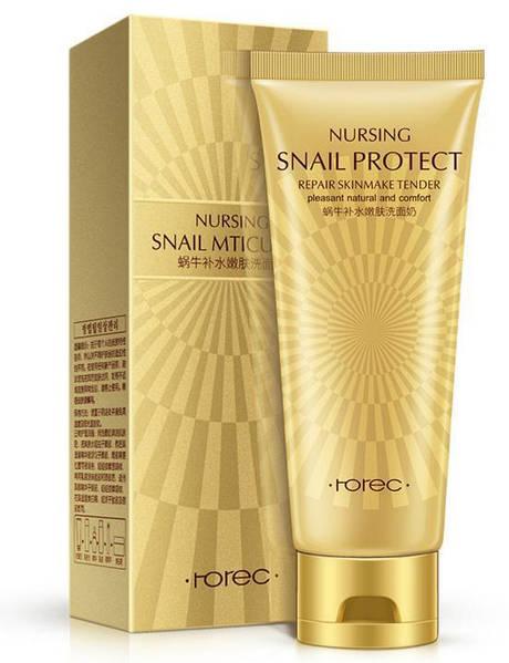 Пенка для умывания с муцином улитки Rorec Snail Cleanser, 100 мл