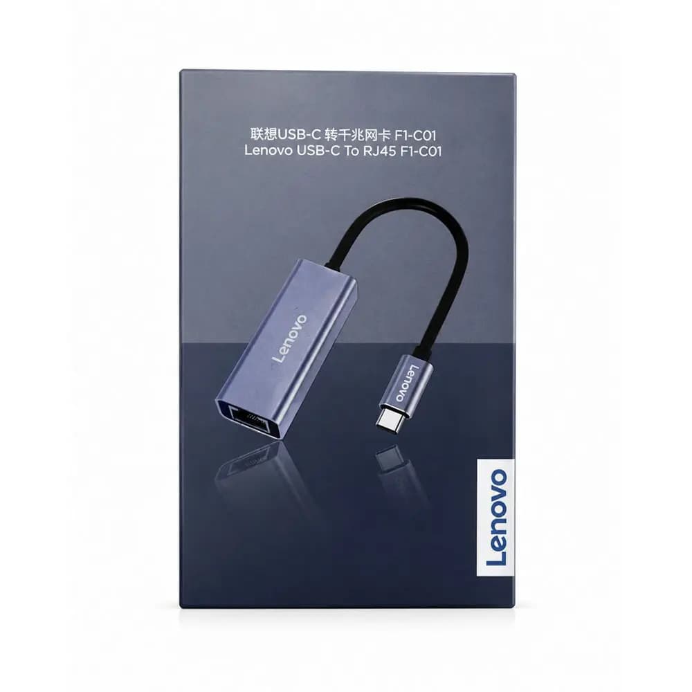 Кабель переходник Lenovo с TYPE-C на RJ-45 (1000 Mb)