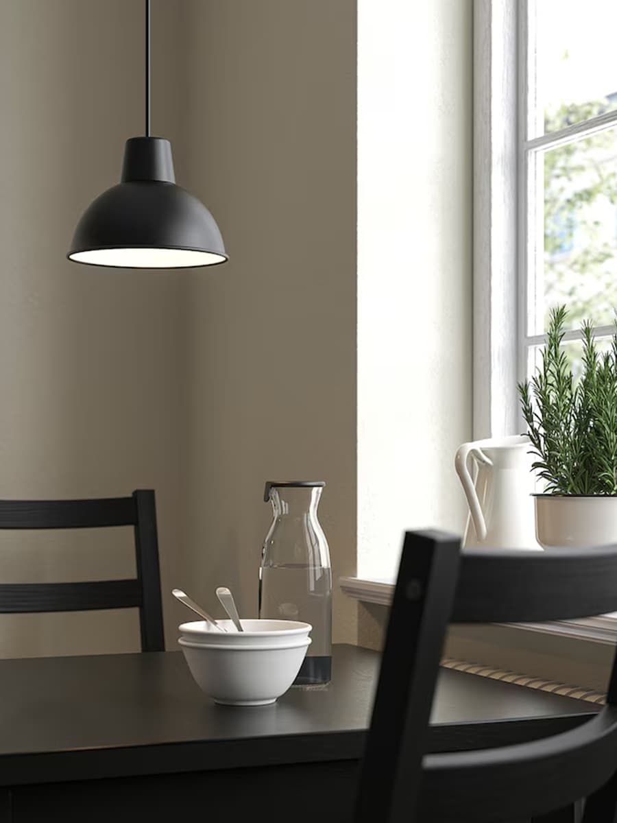 Подвесной светильник IKEA SKURUP Черный 19 см
