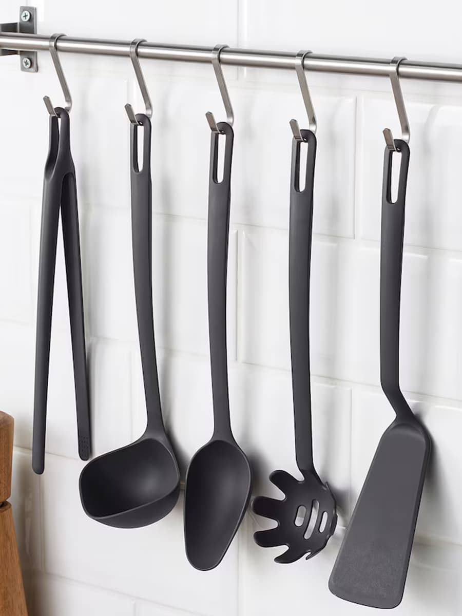 Ложка IKEA FULLÄNDAD серый 33 см