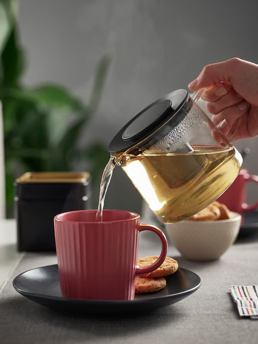 Чайник IKEA RIKLIG,  стеклянный, 0,6 л