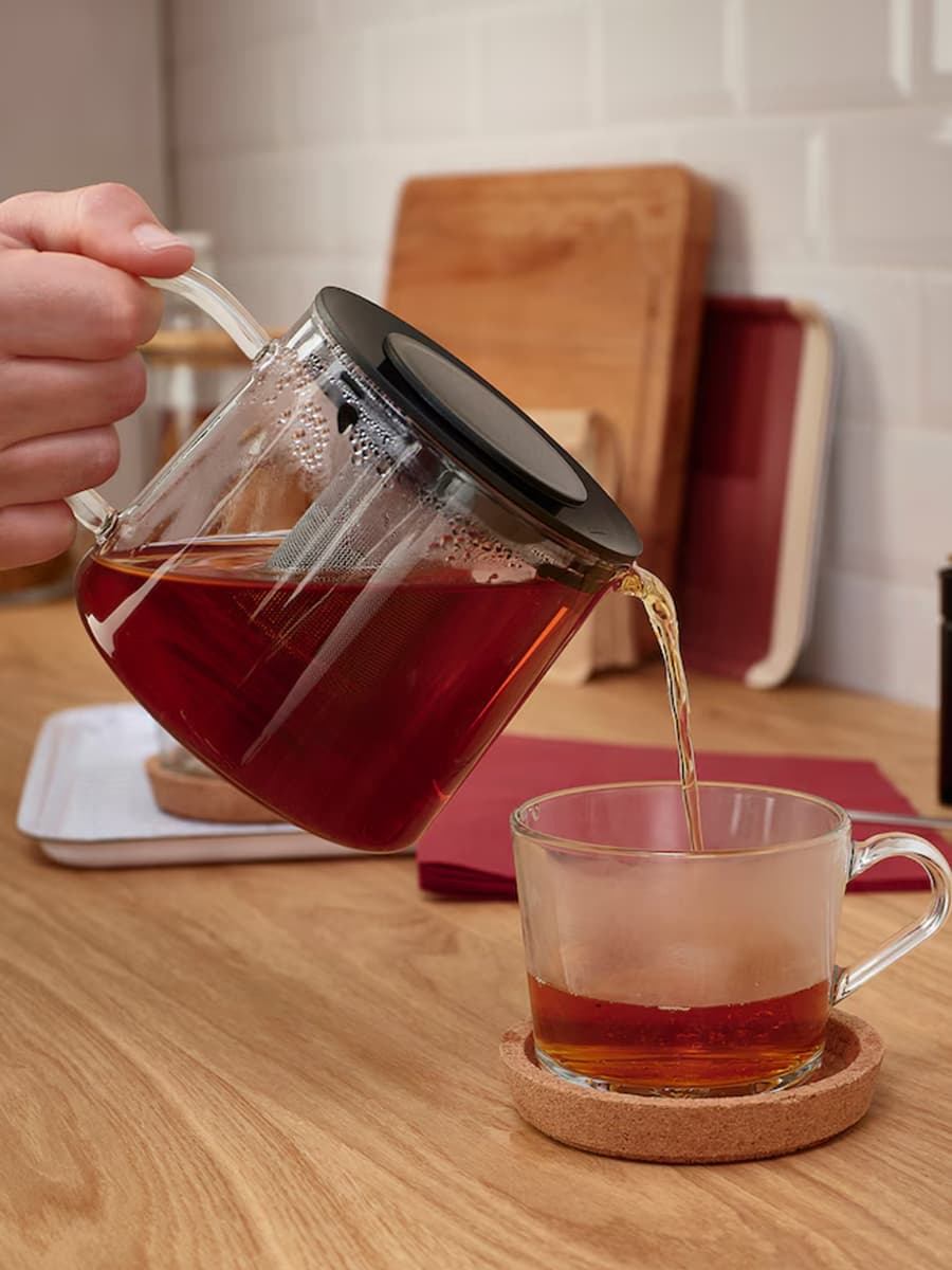 Чайник IKEA RIKLIG,  стеклянный, 0,6 л