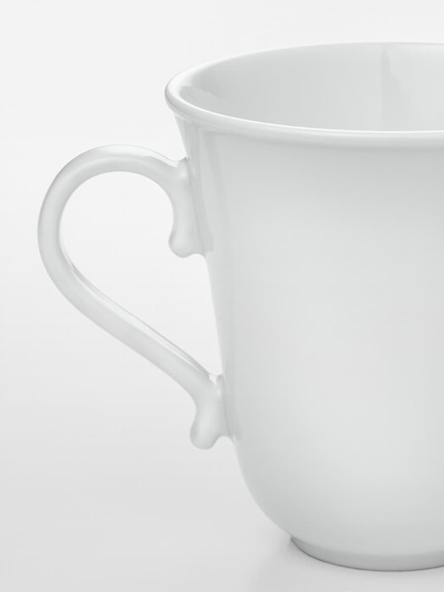 Кружка IKEA UPPLAGA белая,35 сл
