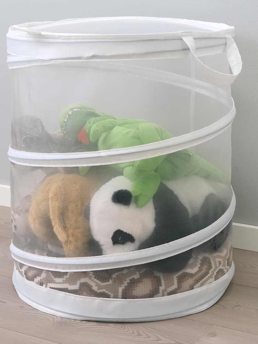Корзина для белья IKEA FYLLEN белая, 79 л