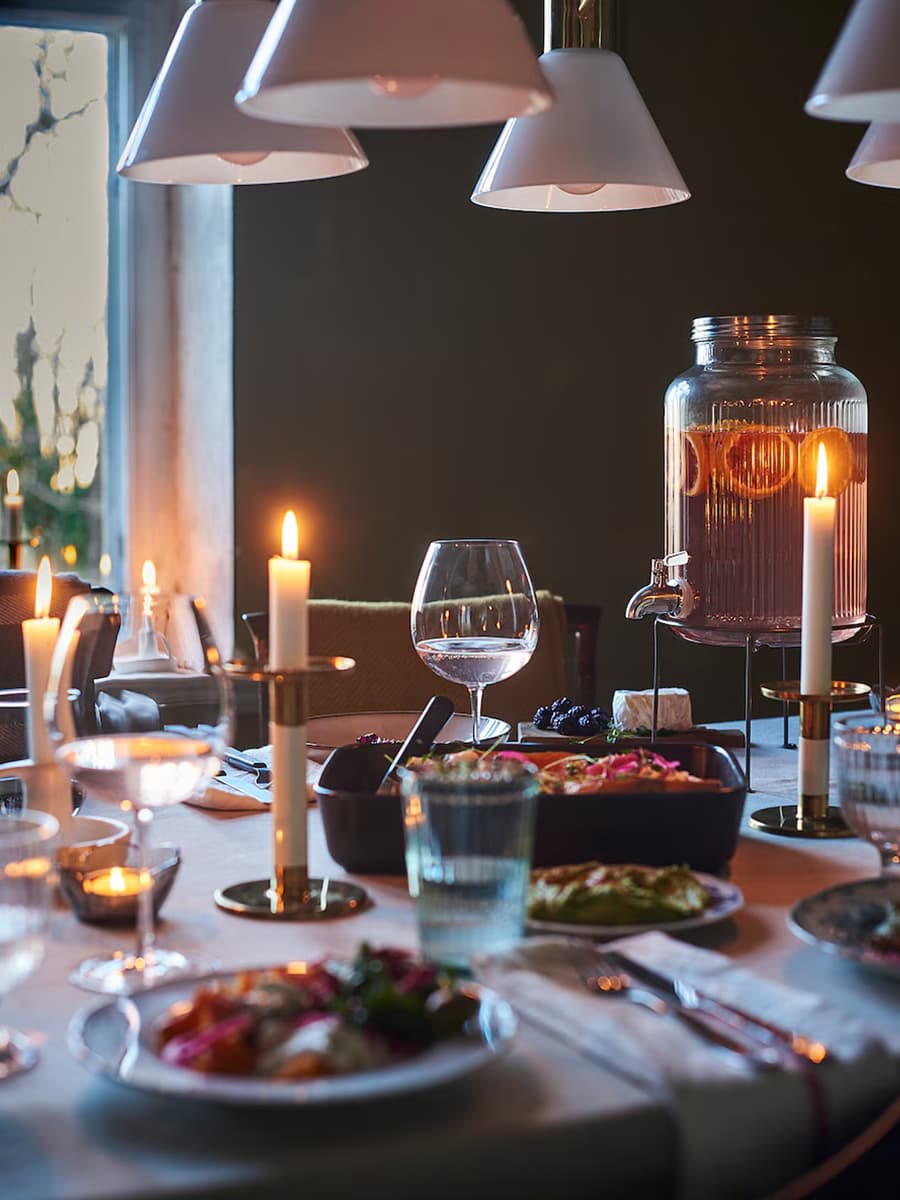 Подставка для кувшина с краном IKEA VARDAGEN темно-серый