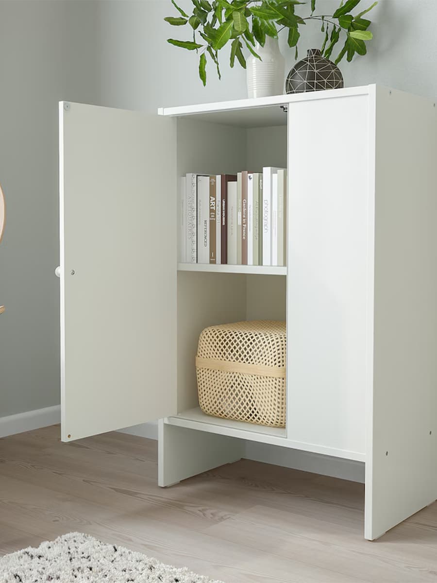 Шкаф с дверцей IKEA BAGGEBO белый, 50x30x80 см