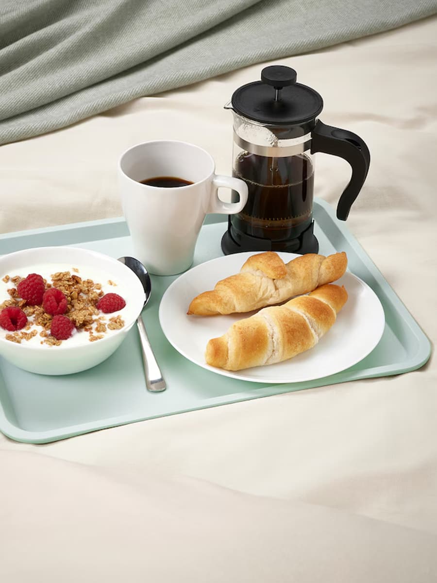 Поднос IKEA TILLGÅNG, бледно-зеленый, 37х29 см
