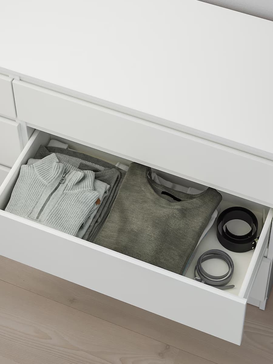 Комод с 6 ящиками IKEA KULLEN белый 140х72 см