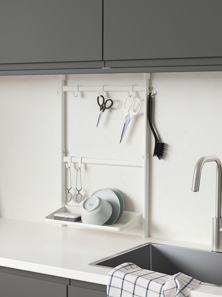 Набор кухонных органайзеров IKEA SUNNERSTA , сушилки для посуды и крючка