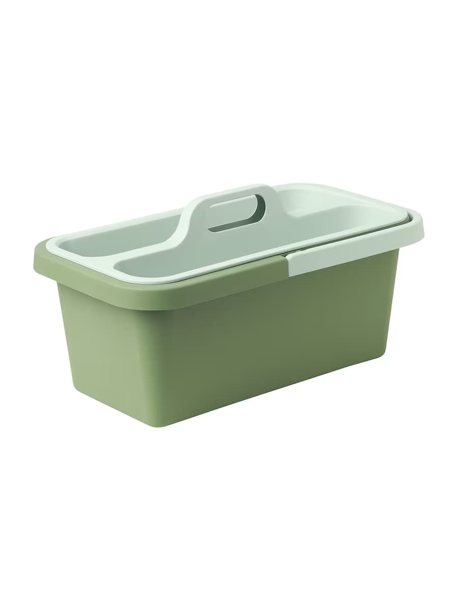 Ведро IKEA PEPPRIG для уборки и корзина, зеленый