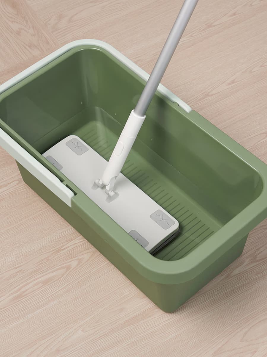 Ведро IKEA PEPPRIG для уборки и корзина, зеленый