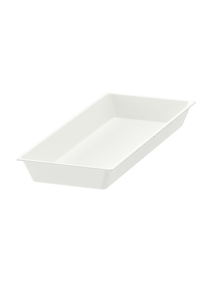 Поднос IKEA UPPDATERA для посуды, белый, 20х50 см