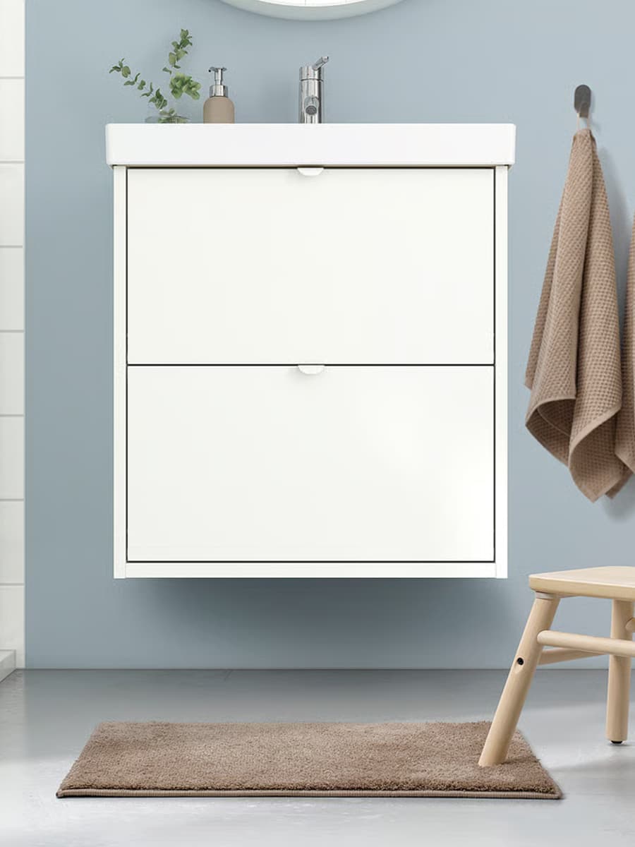 Коврик IKEA BACKMÄRA для ванной, бежевый, 40x60 см