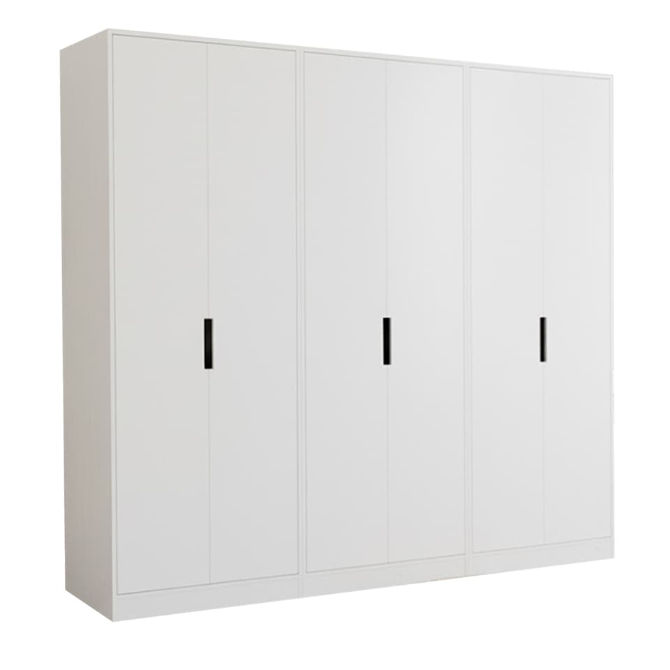 Современный шкаф с белыми дверями - 250x250x60 см