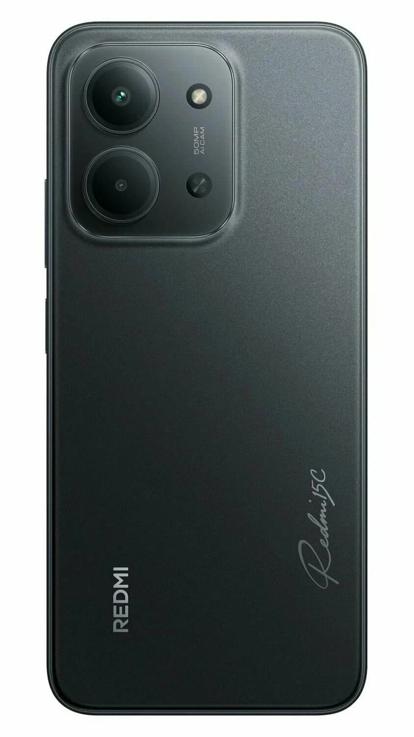Смартфон Xiaomi Redmi 15C 8/256 ГБ, чёрный 