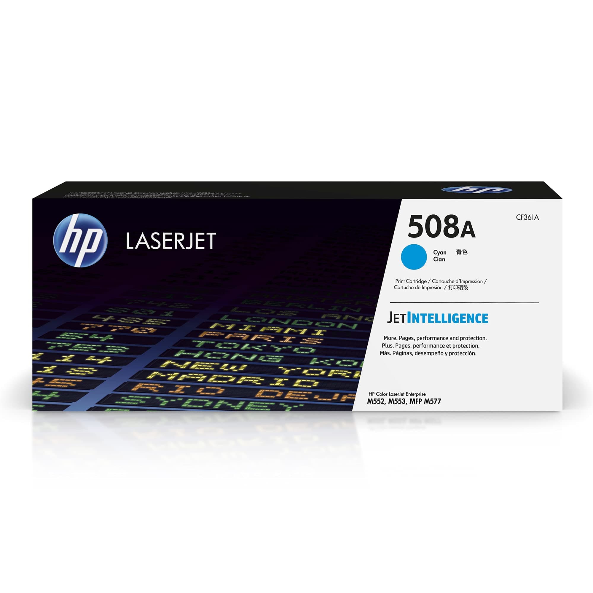 Картридж Color LaserJet HP 508A CF361A, Голубой,  для принтеров M552dn, M553