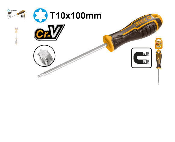 Отвертка Torx (*) T10 100mm HSDST10100