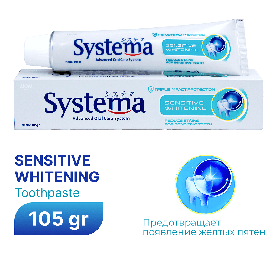 Зубная паста Systema Sensitive Whitening 105 г