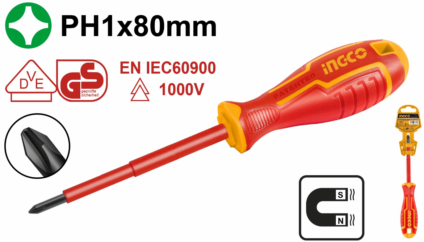 Oтвертка диэлектрическая HISD81PH180