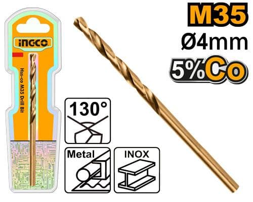 Сверло HSS-CO 35 5%Co 4.0мм