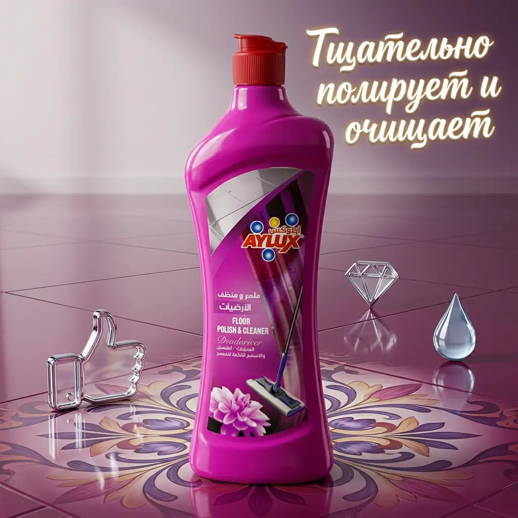 Чистящее средство для поверхностей Aylux (розовый), 600 ml