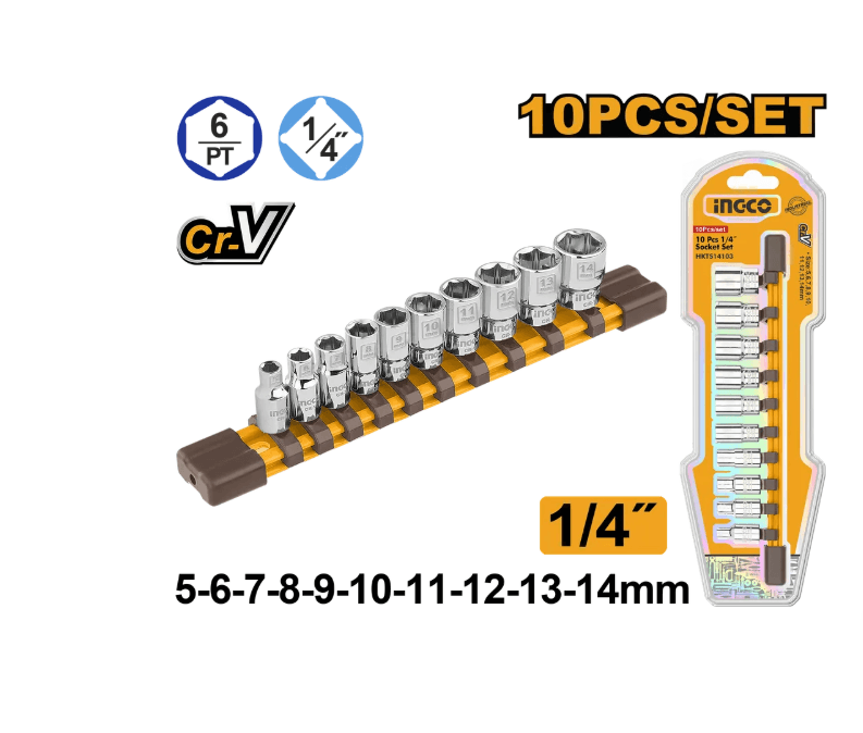Набор головок 1/4" из 10 шт. HKTS14103