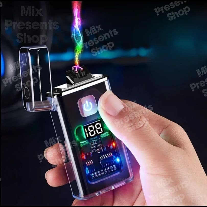 Зажигалка электронная "258 Lighter" прозрачная ARC