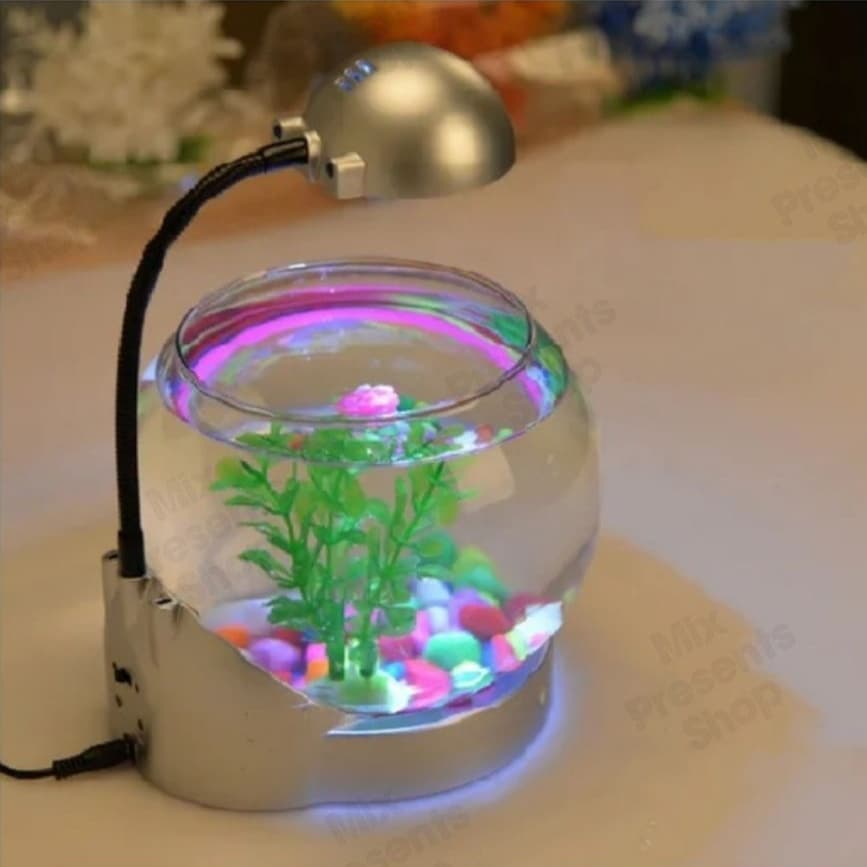 Мини аквариум с подсветкой LED 2литра TG01