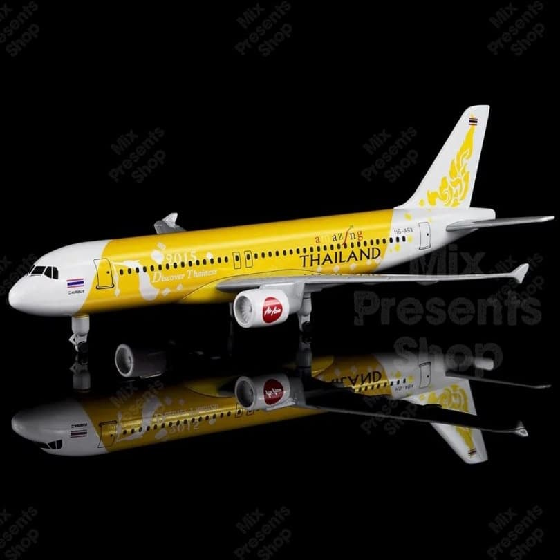 Модель самолёта "AirAsia Thailand" Airbus-320 20см (металл)