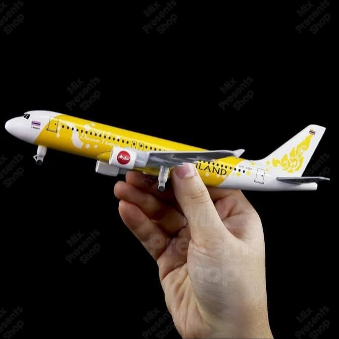 Модель самолёта "AirAsia Thailand" Airbus-320 20см (металл)