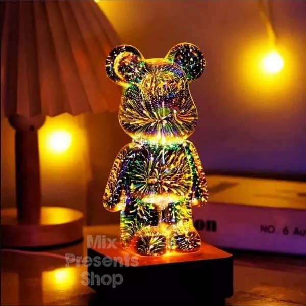 Светильник ночник "Мишка неон" Atmosphere light USB